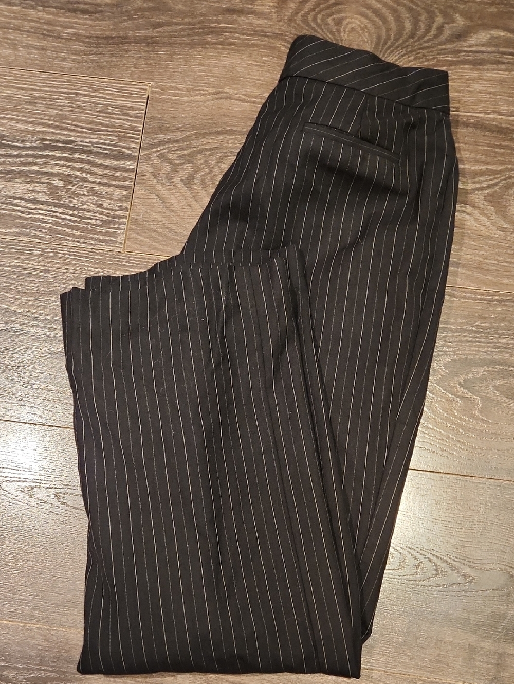 ❤️ BROOKS BROTHERS HIGH RISE WOOL PINSTRIPE TROUSERS / PANTS, 8 (29) - Picture 5 of 5